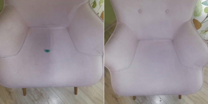 Curatat pete fotoliu
